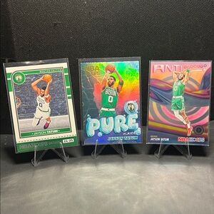 Jayson Tatum Boston Celtics Basketball Hoops Trading Card Lot